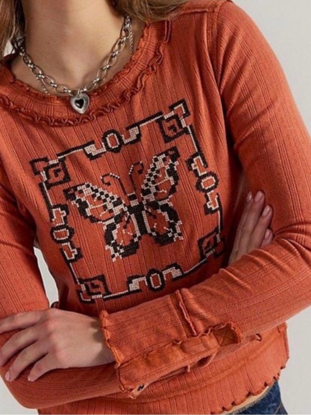 WE THE FREE THROUGH THE WOODS TEE BUTTERFLY COMBO
